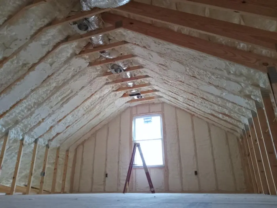 Spray foam roofing application for Crawl Space Insulation project in Alamogordo